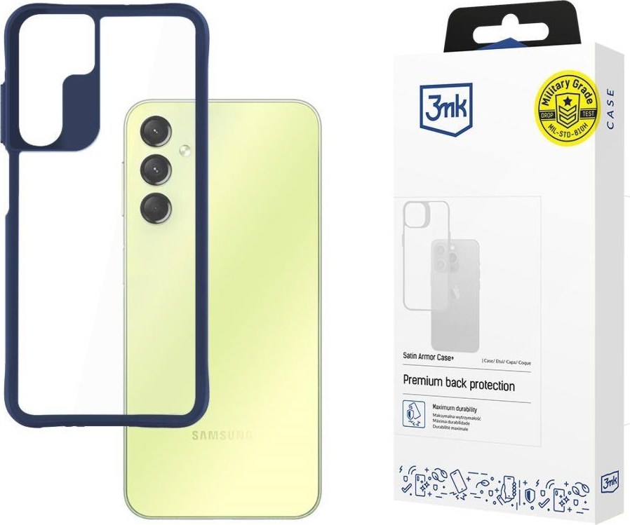 3mk ochranný kryt Satin Armor Case+ Blue pro Samsung Galaxy A25 5G