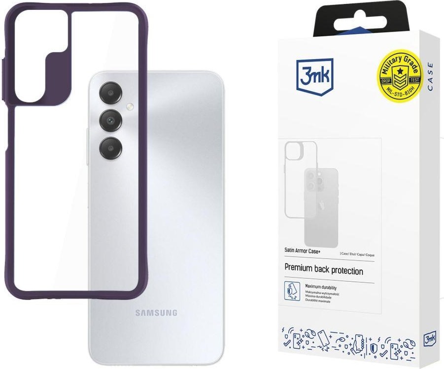 3mk ochranný kryt Satin Armor Case+ Purple pro Samsung Galaxy A15 5G