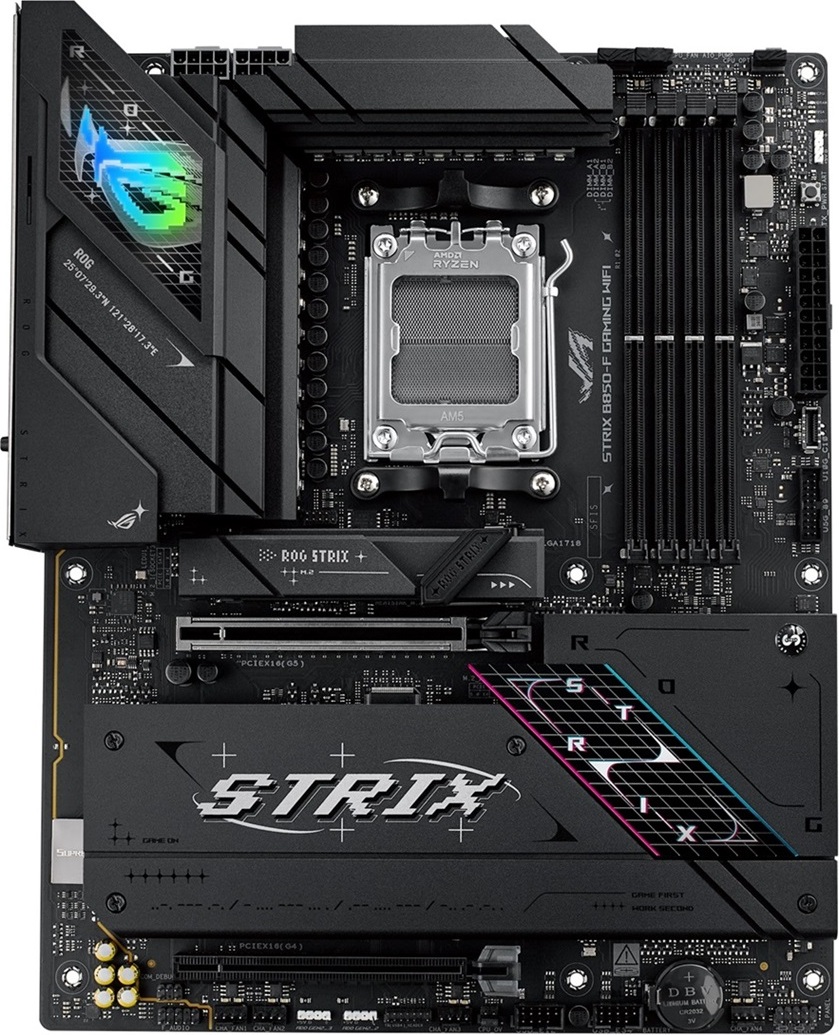 ASUS MB Sc AM5 ROG STRIX B850-F GAMING WIFI, AMD B850, 4xDDR5, 1xDP, 1xHDMI, WiFi, ATX