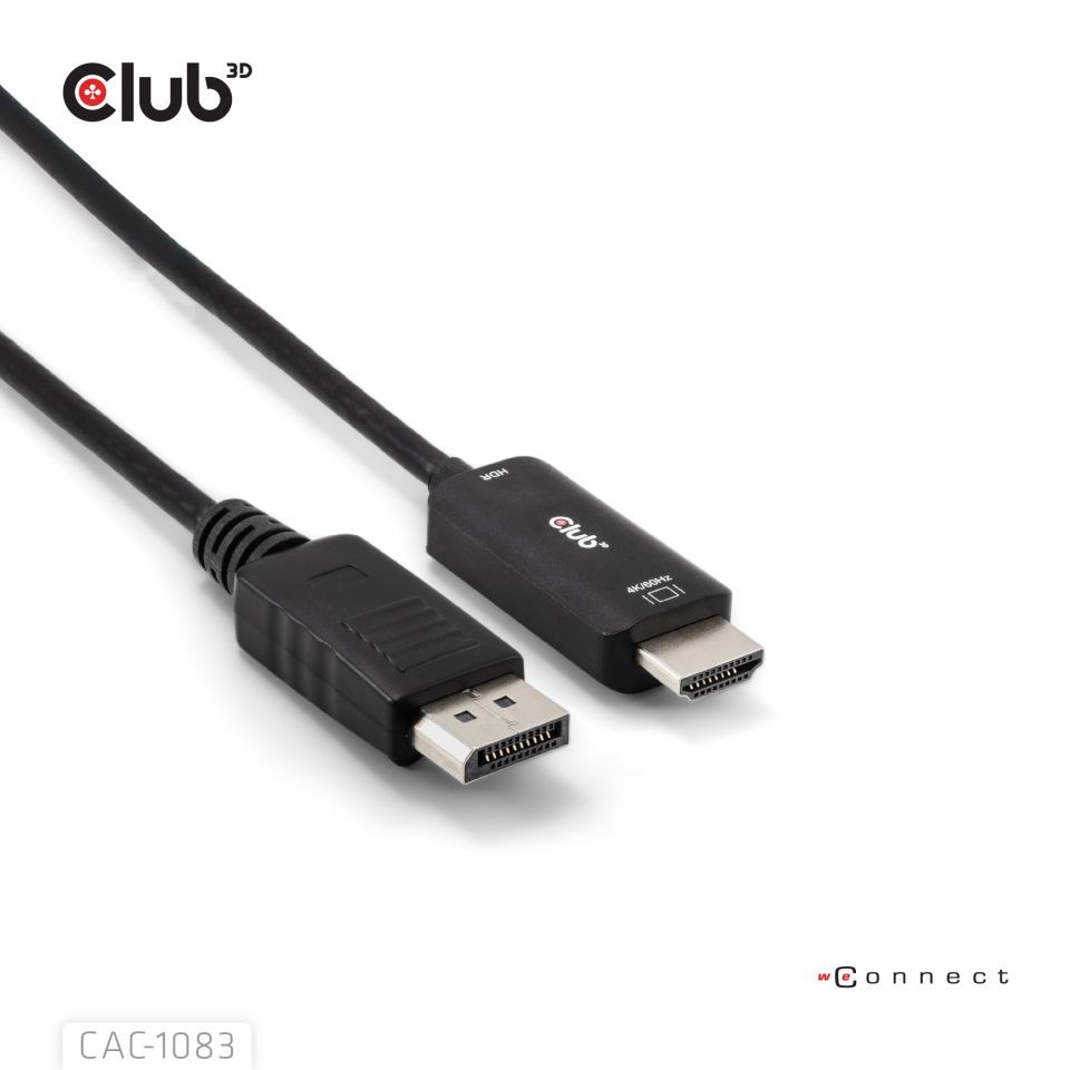Club 3D Club3D Adaptér aktivní DisplayPort 1.4 na HDMI HDR (M/M), 2m