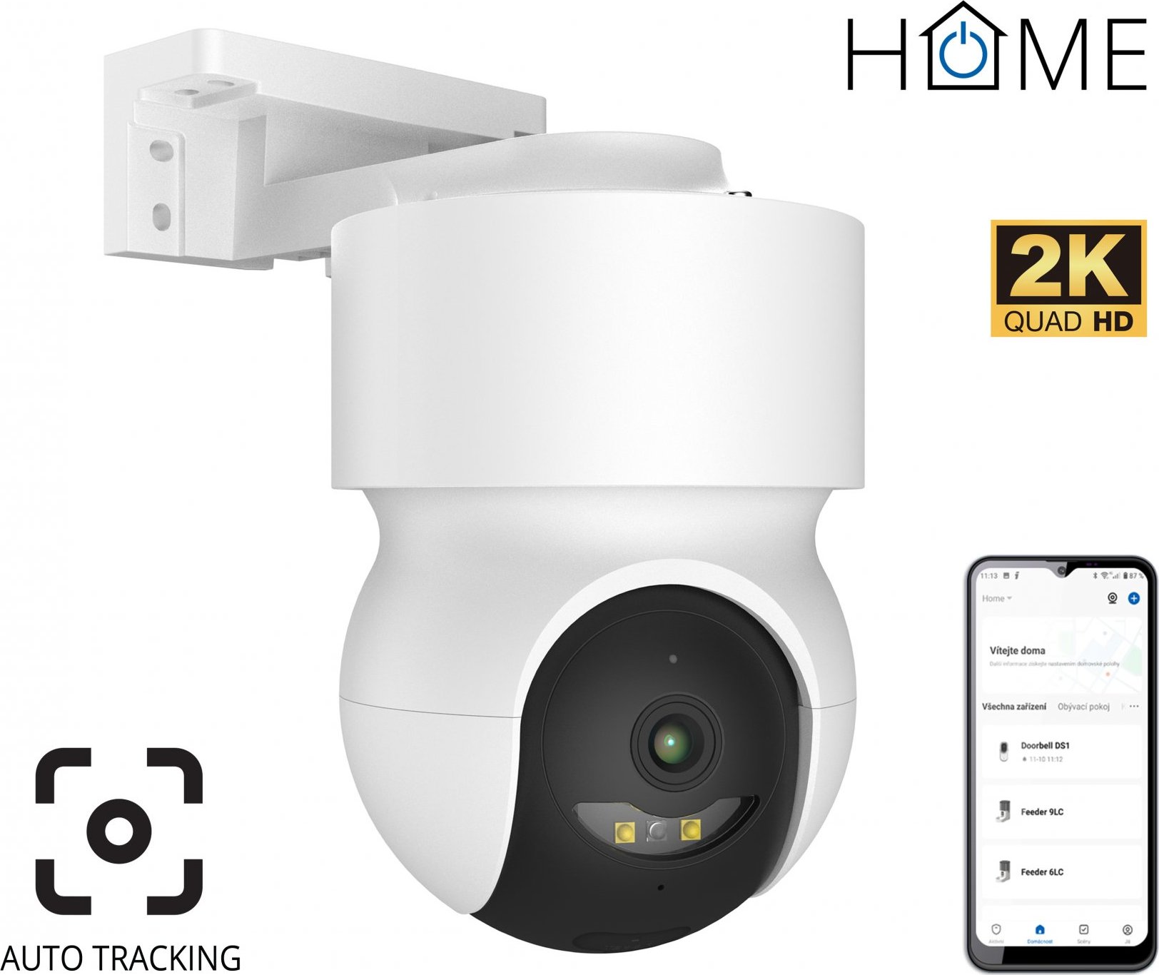 iGET HOME Camera CS8 White