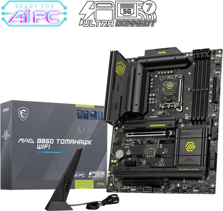 MSI MB Sc LGA1851 MAG B860 TOMAHAWK WIFI, Intel B860