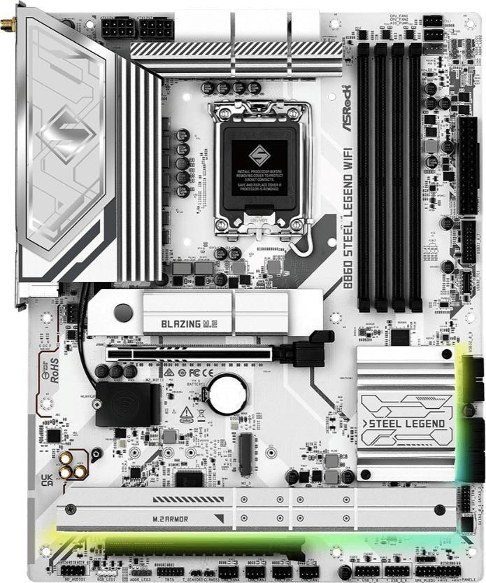 ASRock MB Sc LGA1851 B860 Steel Legend WiFi, Intel B860, 4xDDR5, 1xThunderbolt, 1xDP, 1xHDMI, WiFi, ATX