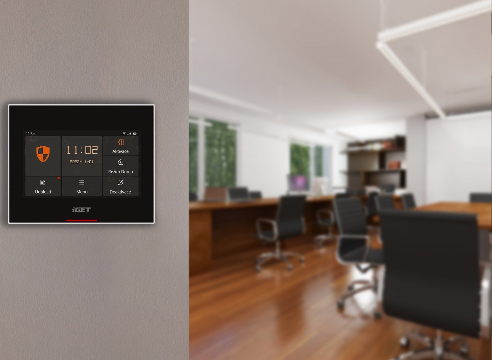 iGET HOME X5 Advanced - Domovní Wi-Fi smart alarm s LCD, kompletní set, podpora Tuya