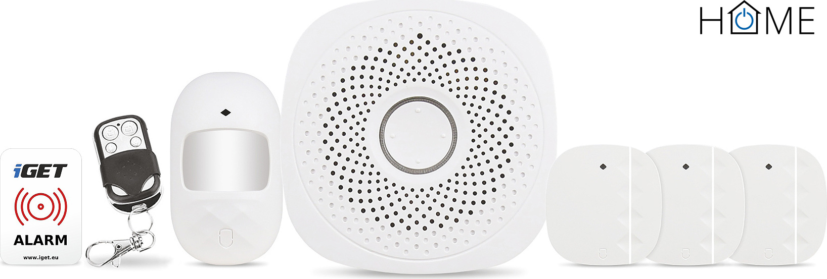 iGET HOME X1 Advanced - Domovní Wi-Fi smart alarm, kompletní set, podpora Tuya