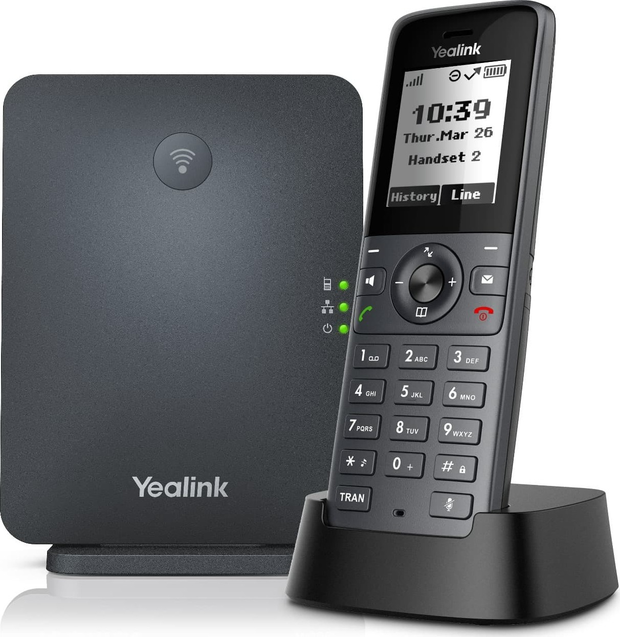 Yealink W71P DECT základová stanice a ručka, 1,8" černobílý disp., až 10 ruček