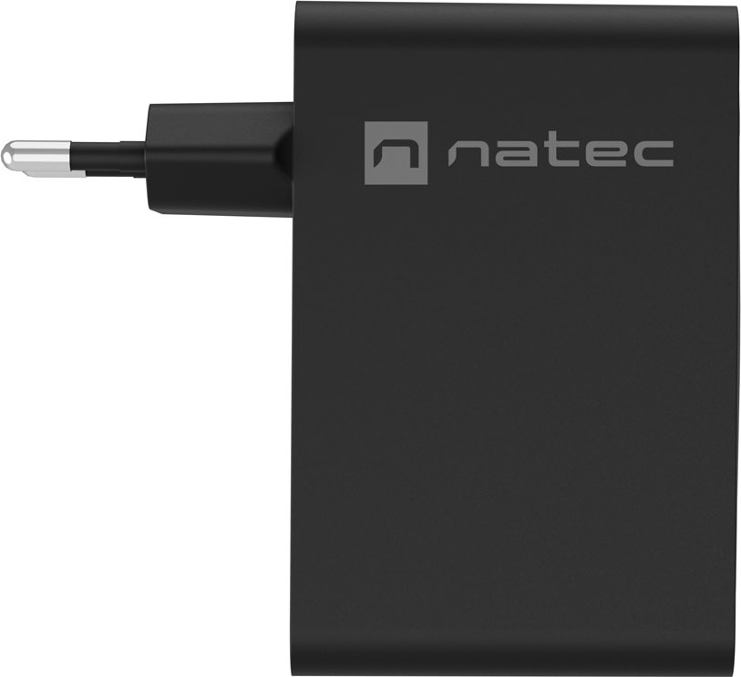 Univerzální USB nabíječka Natec GaN 100W, 3X USB-C, 1X USB-A, Černá
