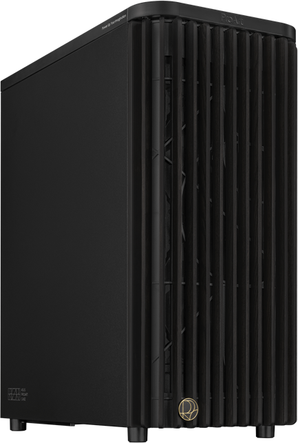 ASUS case PROART PA401 WOOD METAL, Mid Tower, ATX, 1xUSB-C Gen2x2, 2xUSB 3.0, 2x 160mm Fan, 1x 120mm Fan, černá