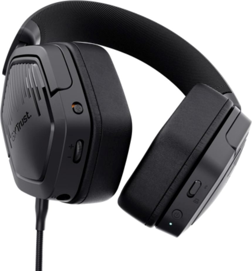 TRUST Herní sluchátka GXT 493 Carus, Bluetooth, 2.4GHz, černá