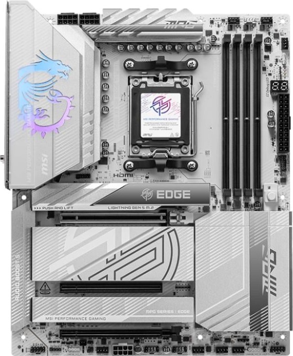 MSI MB Sc AM5 MAG MPG X870E EDGE TI WIFI, AMD X870E, 4xDDR5, 2xUSB4, 1xHDMI, WiFi, ATX