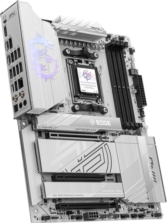MSI MB Sc AM5 MAG MPG X870E EDGE TI WIFI, AMD X870E, 4xDDR5, 2xUSB4, 1xHDMI, WiFi, ATX