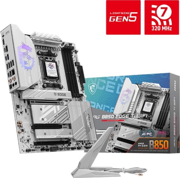 MSI MB Sc AM5 MPG B850 EDGE TI WIFI, AMD B850, 4xDDR5, 1xHDMI, WiFi, ATX