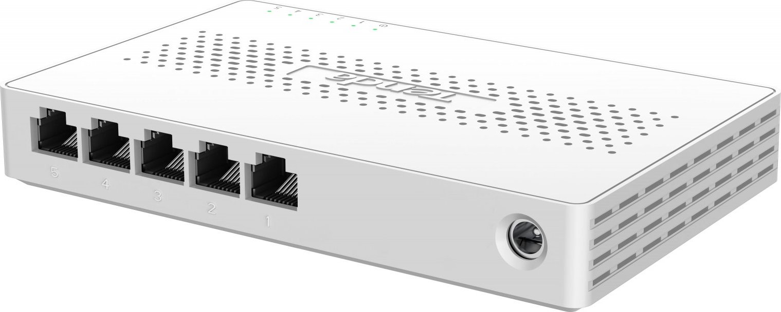 Tenda SM105 - 5x Multi-Gigabit 2.5G Ethernet Switch, 100/1000/2500 Mb/s, 25Gb/s, fanless