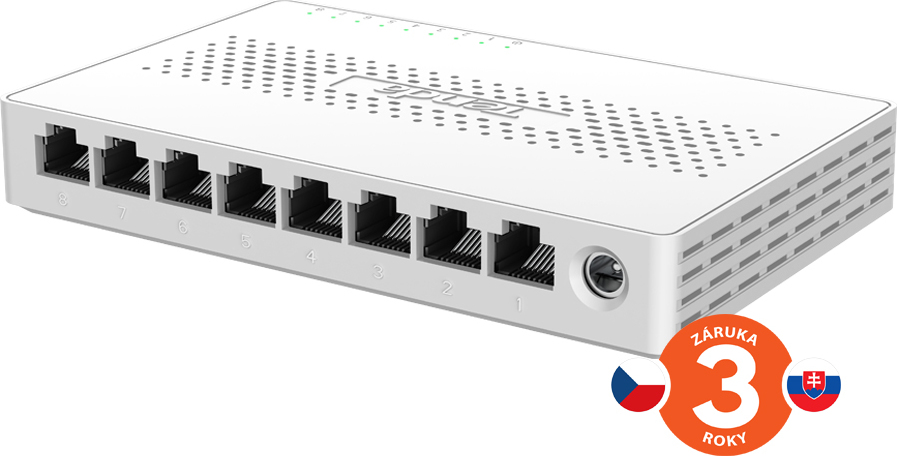 Tenda SM108 8-port Multi-Gigabit 2.5G Ethernet Switch, 100/1000/2500 Mbps, Desktop