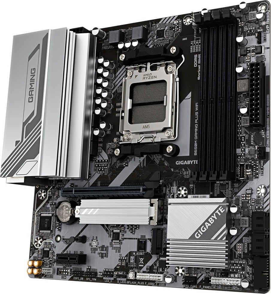 GIGABYTE MB Sc AM5 B650M GAMING PLUS WF, AMD B650, 4xDDR5, 2xDP, 1xHDMI, WiFi, mATX