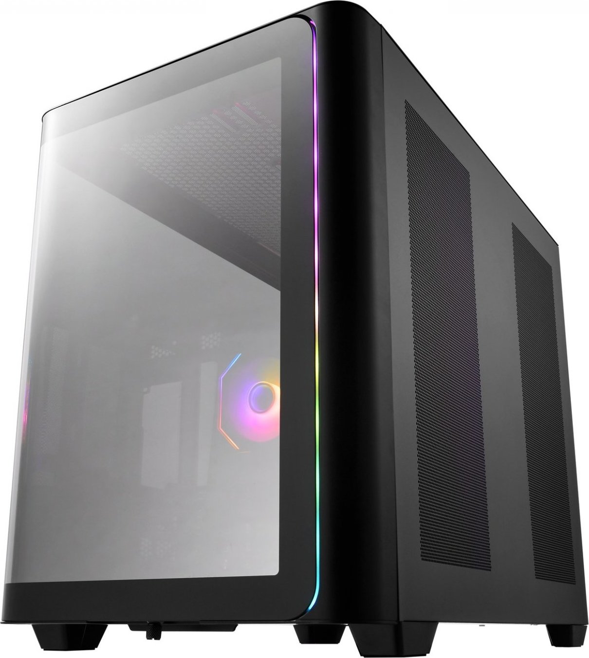 FSP M580-BA/Midi Tower/Transpar./Černá