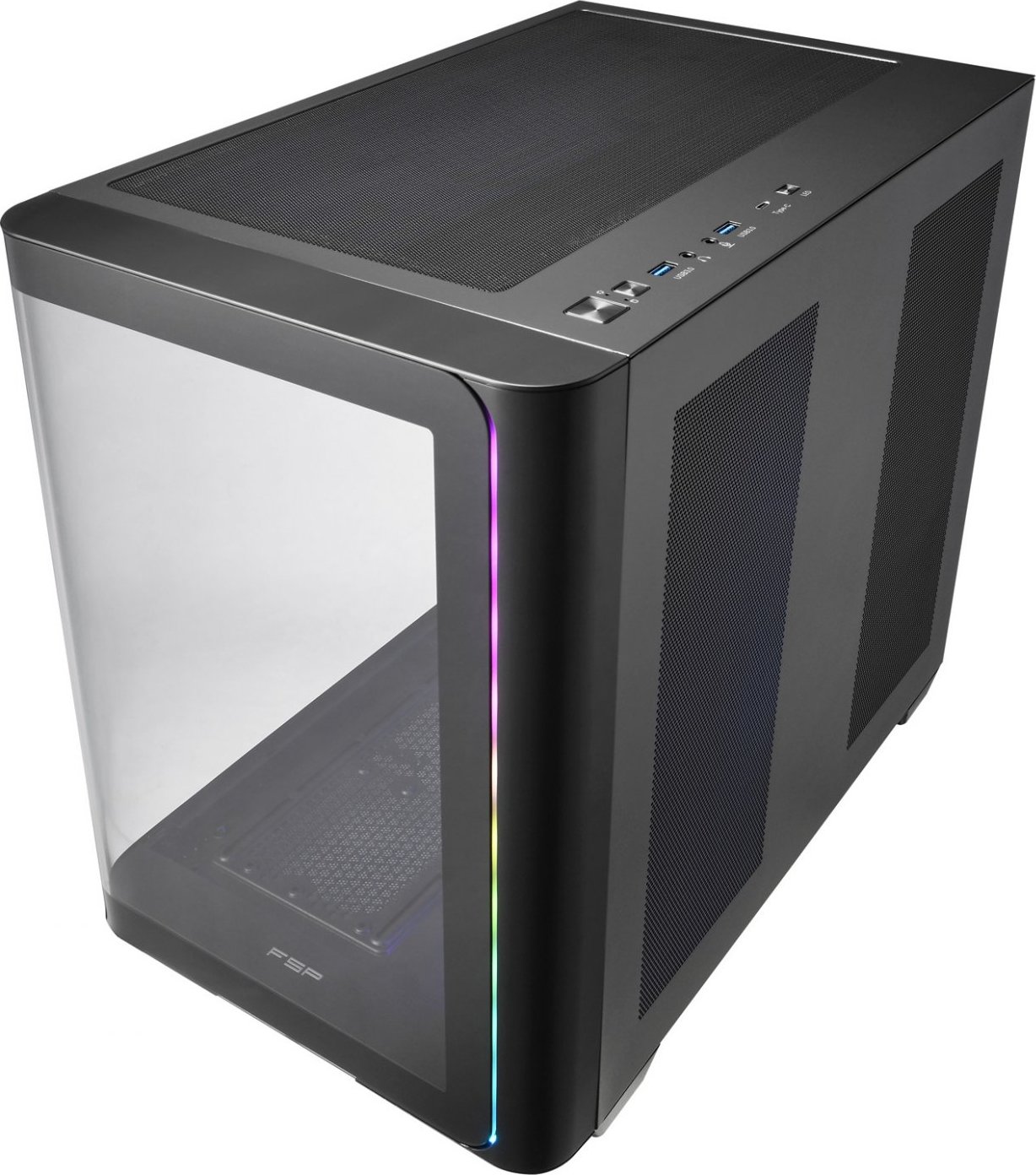 FSP M580-BA/Midi Tower/Transpar./Černá