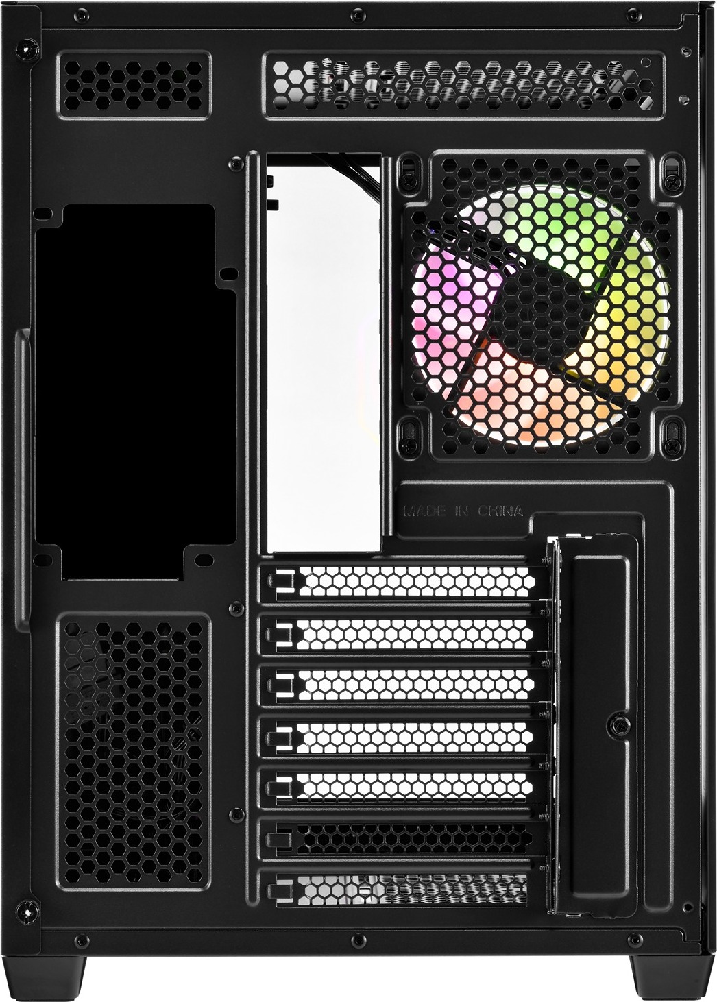 FSP M580-BA/Midi Tower/Transpar./Černá