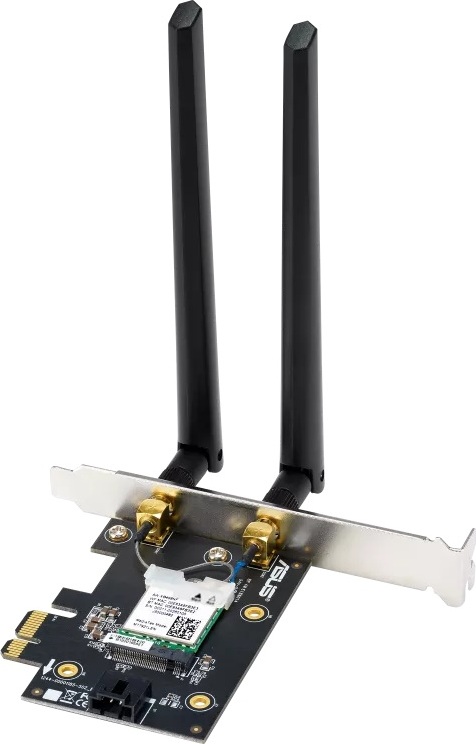 ASUS PCE-BE6500 WiFi 7 PCIe Adaptér, Bluetooth 5.4, PCIe 1x Slot, WPA3