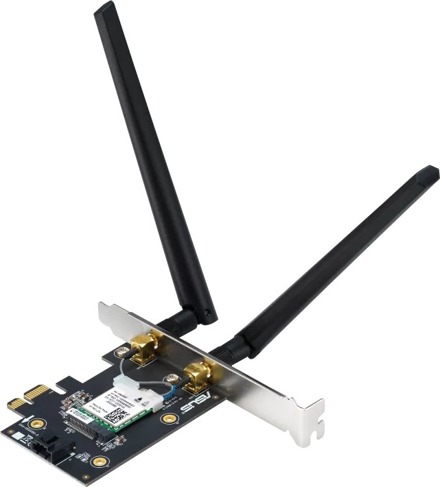 ASUS PCE-BE6500 WiFi 7 PCIe Adaptér, Bluetooth 5.4, PCIe 1x Slot, WPA3