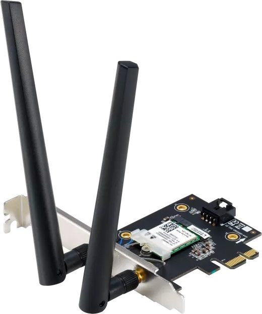 ASUS PCE-BE6500 WiFi 7 PCIe Adaptér, Bluetooth 5.4, PCIe 1x Slot, WPA3