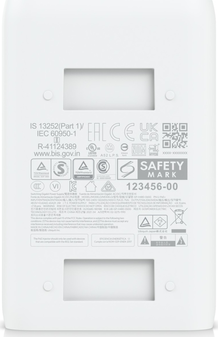 Ubiquiti U-PoE+ - PoE+ Adapter (30W)