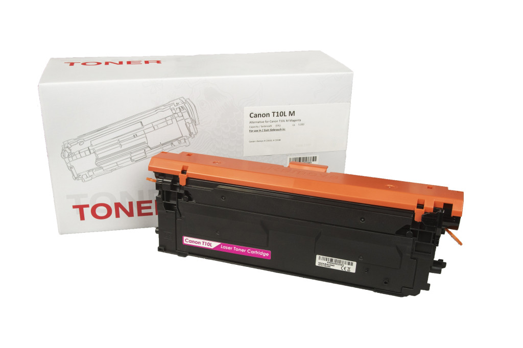 EkoToner Kompatibilný toner T10L pre Canon (4803C001) Magenta s OEM Čipom, 5000 strán