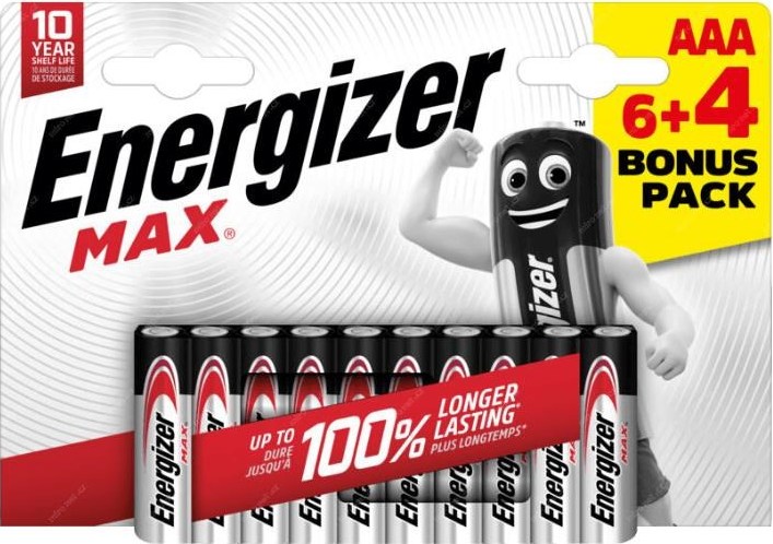 Energizer LR03/10 Max AAA 6+4 zdarma