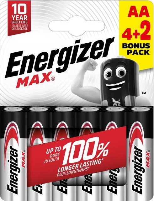 Energizer LR6/6 Max AA 6 pack