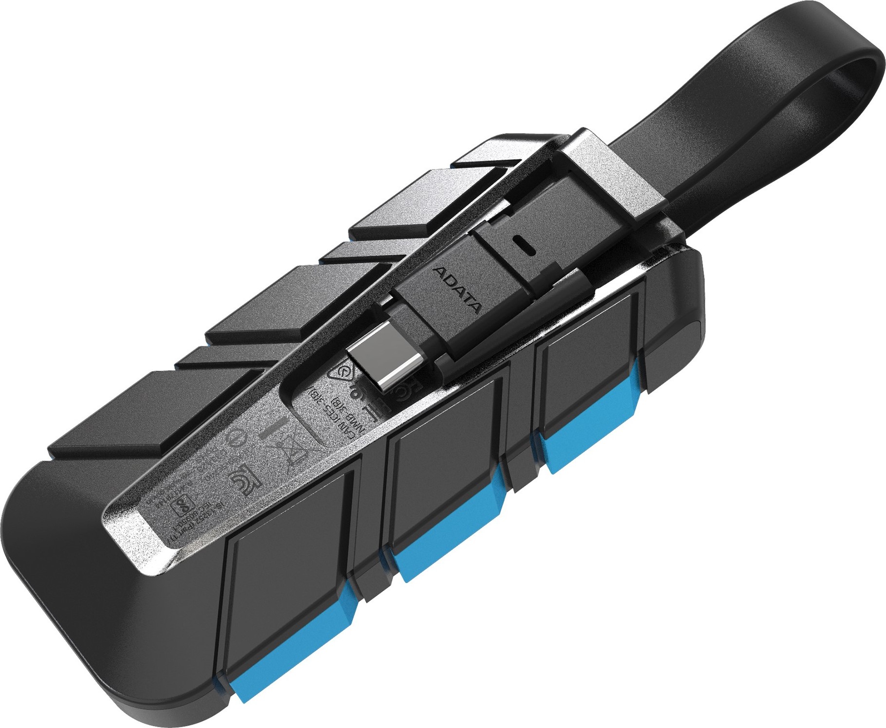 A-Data ADATA External SSD 1TB SC740, USB-C 3.2 Gen2, Černo-modrá