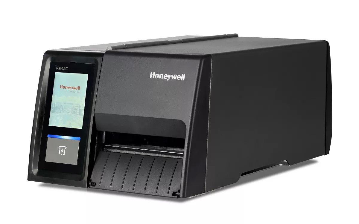 Honeywell PM45C - FullTouch, 203 dpi, LTS,rewinder,LongDoor