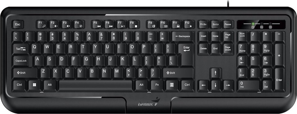 Genius KB-118 II/PS/2/CZ-SK layout/Černá