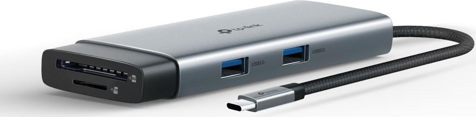 TP-Link UH7020C USB-C hub 7v1 (2x USB3.2Gen1,1xUSB-C3.2Gen1, 1xHDMI, 1xSD, 1xmicroSD, PD 100W)