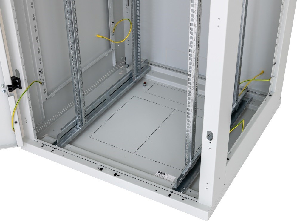 TRITON 19" rozvaděč stojanový RMA 27U 800x800, 800kg, skleněné dveře, svařovaný, šedý