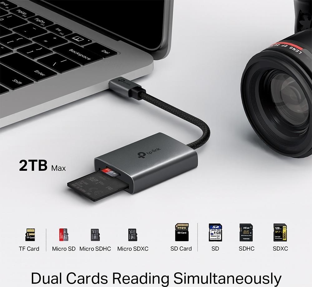 TP-Link UA440C čtečka karet (1xUSB-C3.2Gen1,1xmicroSD,1xSD)