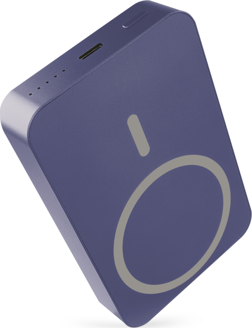 EMOS POWERBANKA WI 1046, bezdrátové nabíjení 20W, 10.000mAh, MODRÁ, 1xUSB-C