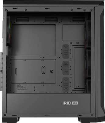 Počítačová skříň Genesis IRID 505 ARGB V2/Midi Tower/Transpar./Černá