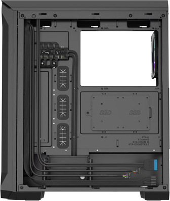 Počítačová skříň Genesis IRID 505 ARGB V2/Midi Tower/Transpar./Černá