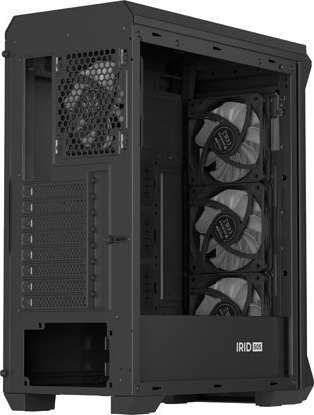 Počítačová skříň Genesis IRID 505 ARGB V2/Midi Tower/Transpar./Černá