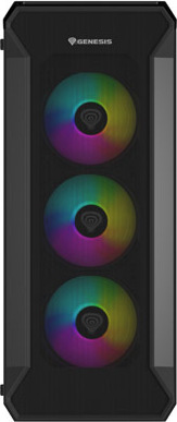 Počítačová skříň Genesis IRID 505 ARGB V2/Midi Tower/Transpar./Černá
