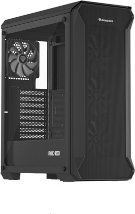Počítačová skříň Genesis IRID 505 ARGB V2/Midi Tower/Transpar./Černá