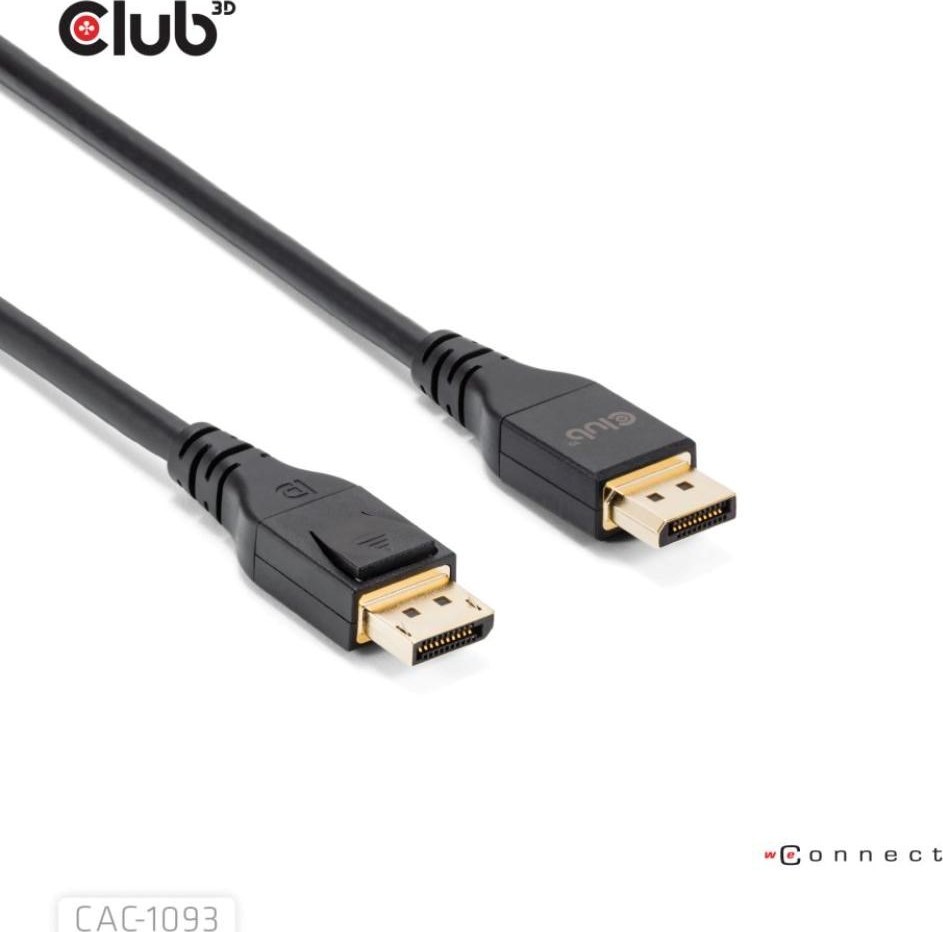 Club 3D Club3D Kabel DisplayPort 2.1 na DisplayPort 2.1, VESA DP54, 4K240Hz/8K120Hz (M/M), 3m, černá