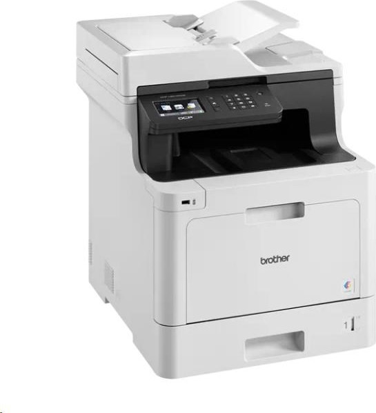 Multifunkčný farebný laser BROTHER DCP-L8410CDW - A4, 31 str./min 512MB 2400x600 PCL LAN USB WiFi 250l 50ADF, DUPLEX