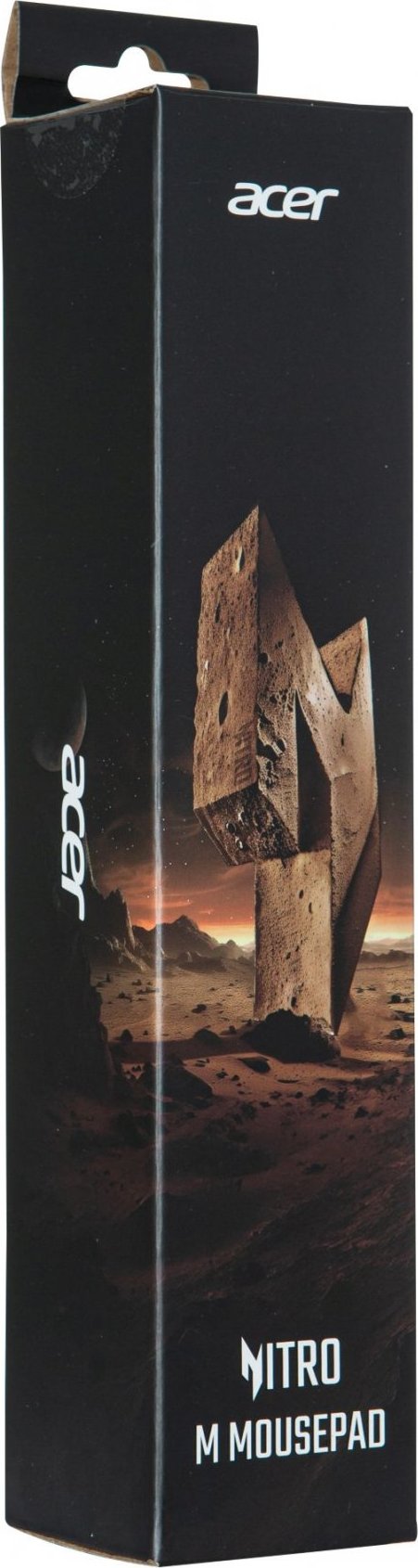 Acer Nitro Mousepad M, podložka pod myš, spodní gumová protiskluzová vrstva, horní vrstva polyester s potiskem, 350 x 260 x 3 mm, 189 g, Retail Pack