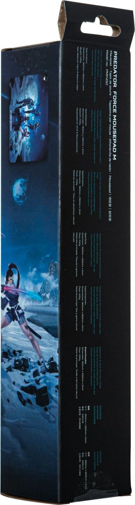 ACER Predator Gaming Mousepad M, podložka pod myš, spodní gumová protiskluzová vrstva, horní vrstva polyester s potiskem