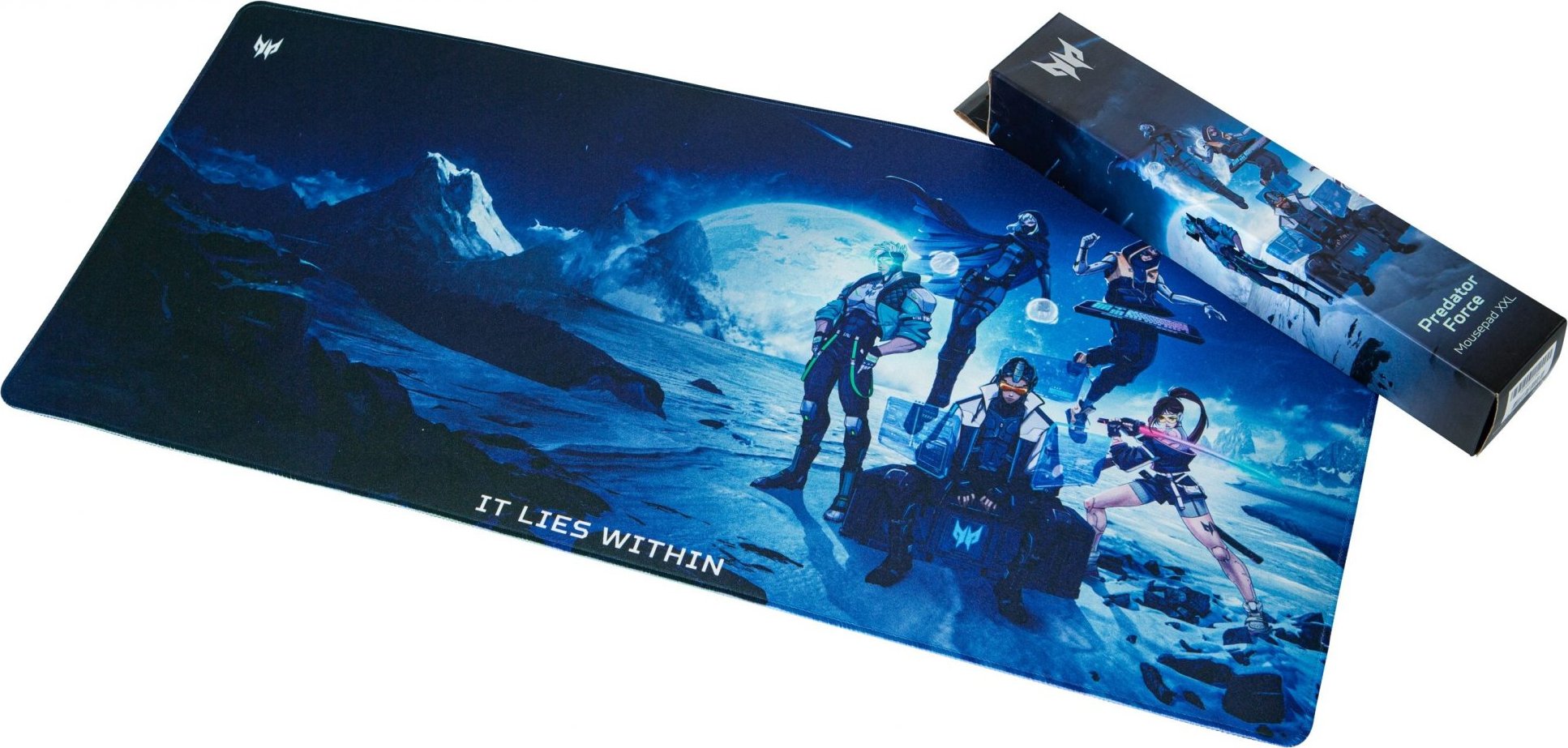 ACER Predator Gaming Mousepad XXL, podložka pod myš a klávesnici, spodní gumová protiskluzová vrstva
