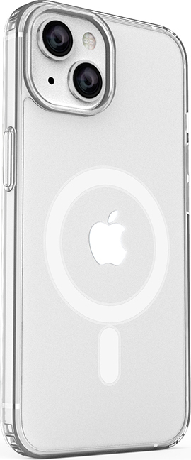 ER POWER Silikonový kryt CARNEVAL SNAP pro iPhone 14 s MagSafe - bílá