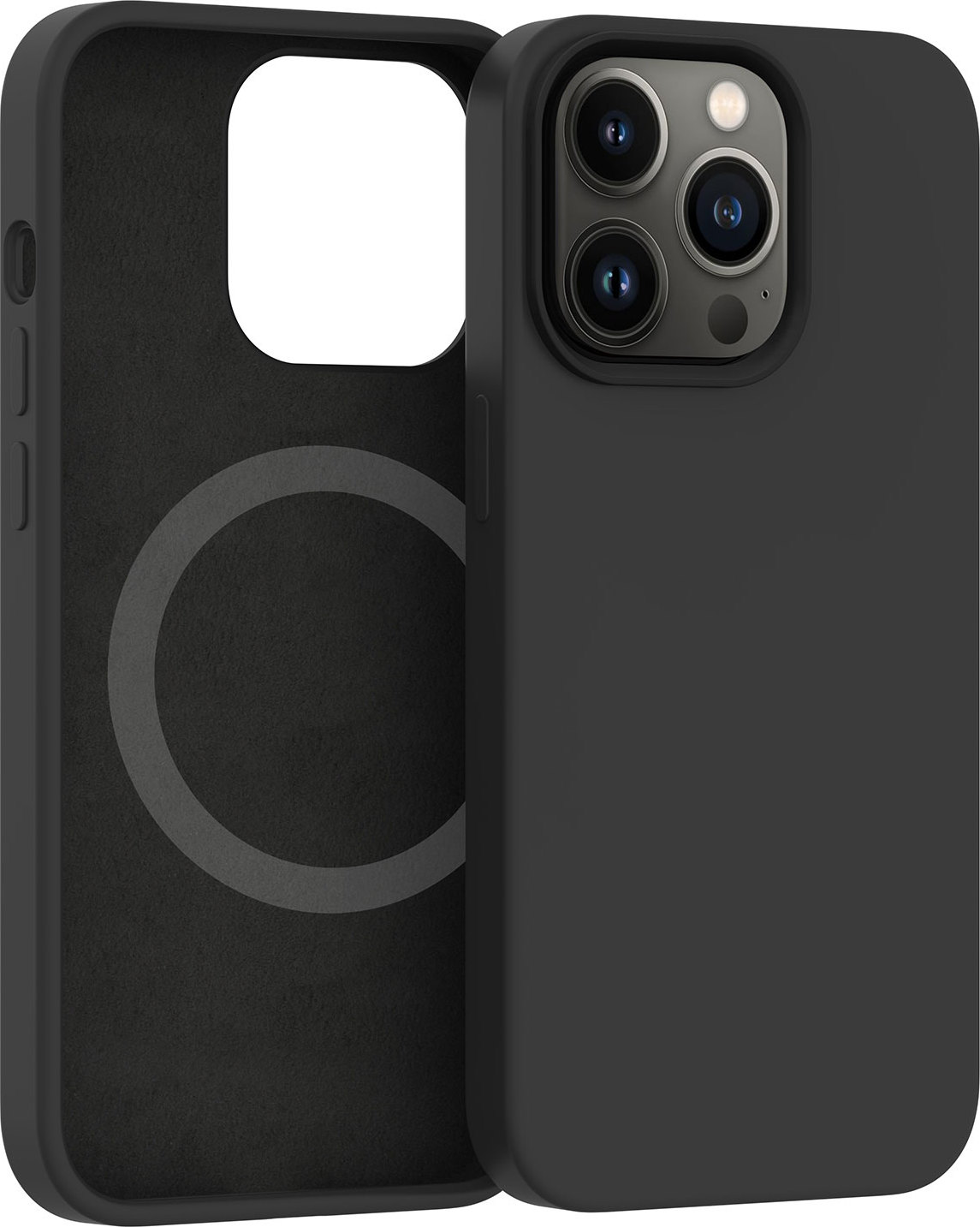 ER POWER Silikonový kryt CARNEVAL SNAP pro iPhone 13 Pro Max s MagSafe - Černá
