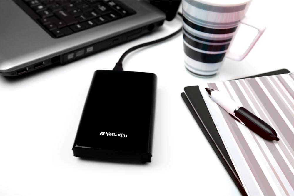 VERBATIM externí SSD 1TB Store 'n' Go Slim Portable USB 3.0, USB-A/USB-C, černá
