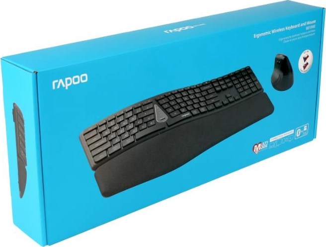 RAPOO Set klávesnice a myš 8810ME, Multi-mode, Bezdrátový set, CZ/SK, Černá
